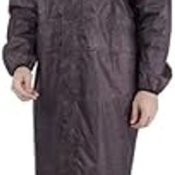 Firmed String Raincoat For Men & Women Waterproof Pvc Pastic Polyester Mix Longcoat With Adjustable Hood And Carrying Pouch |Reusable & Packable|-image-63