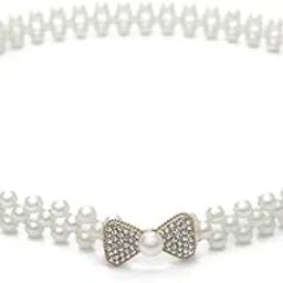 zibuyu Women's Pearl Belt Crystal-picture-13