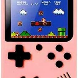 TMG 500 in 1 Game Slim Console USB Rechargeable/LCD Screen/Retro Classic Gaming Console Christmas and Birthday Gifts.(Pink)-14