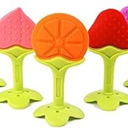 BabyGo Silicone BPA Free Natural Organic Nipple Teethers for Newborn Infant, Babies (1 PCS) (Multicolor)-13