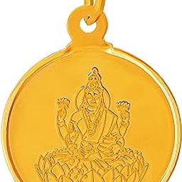 Swarnavarsham BIS Hallmarked 22KT Round Laxmi Pendant 8 Gram-6