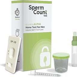 EZ Check Alpha sperm count test kit | Check your sperm count privately at home | Convenient and Fast | Shows Optimum or Normal or Low sperm count | Pack of 1-32