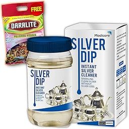 Silver Dip Instant Silver Cleaner (Sparking Clean Silver Without Silver Loss) & (Nandini Kesar Almond goti Fairness Facial 25g)-image-43