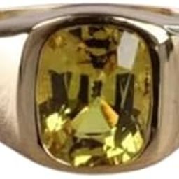Natural & Precious Pila Pukhraj Stone 7.25 Ratti Original Certified Ring Panchadhatu पुखराज रत्न ओरिजिनल रिंग For Women 6.65 Carat Yellow Sapphire Stone Ring For Men येलो सफायर स्टोन की अंगूठी-27