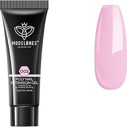 MODELONES 15ml Poly Nail Gel Builder Nail Extension Gel Enhancement Nail Thickening Acrylic Extension nail polish gel - Make You Blink Pink 002-image-28