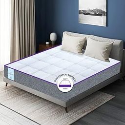 SLEEPSPA Dual Comfort -Hard and Soft-with Soft Comfort Cubes and Rebotech 4 Inch King Size High Resilience (HR) Foam Mattress | 7 Years Warranty (LxW: 78X72X4)-image-88