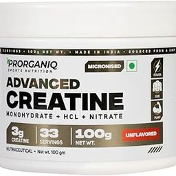 Prorganiq Advanced Creatine with Monohydrate, HCL & Nitrate | Micronized Powder | Best Gym Supplement for Men & Women in India (100 Grams, Unflavoured)-image-23