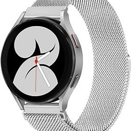VEMIGON Stainless Steel Magnetic Strap Compatible with Samsung Galaxy Watch 7/6/5/4 40mm 44mm/ Watch5 pro 45mm/ Watch 3 41mm/ Classic 6 47mm 43mm/ Classic 4 46mm 42mm, 20mm Metal Replacement Band-image-5