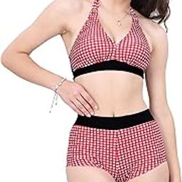 Women's Underwire Halter High Waist Bikini Set | Padded Support, Flattering Fit & Easy On/Off | Shape Retention Swimwear-picture-18