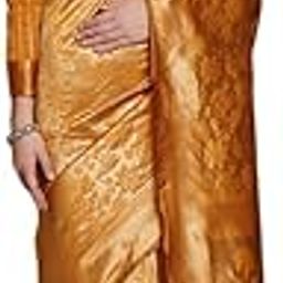 Women's Kanjivaram Cotton Silk Saree with Unstitched Blouse Piece (AP-3219_N8-Mustard)-8