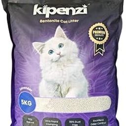 Kipenzi Bentonite Cat Litter- Smart White Bentonite Cat Litter | All-Natural Formula | Controls Odor| Easy Scooping Clumps | 99% Dust Free | Lavender (5 Kgs)-image-5