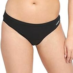 Women Girls Cotton Bikini Panty in Black Color (Pack of 1)-Premium Panties-Black-18
