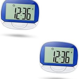 ARTSEWPLY 2sets Fitness Pedometer with Clip Sports Walking Step Counter Calorie Tracker Lightweight Design for Running and Walking Easy to Attach to Clothing Bags-image-50