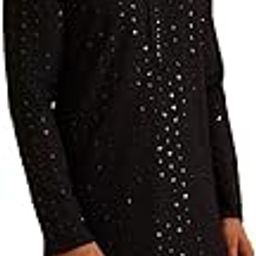 (Since 1958 Men's Cotton Sequinned Embroidered Mustard Long Kurta-image-70