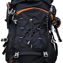 cockatoo Victory Summit 75L Rucksack Bag For Trekking With Rain Cover & 11 Pocket, Waterproof Travel Bag For Man & Women, Scratch Proof Traveling Bag With Reflector,Black-picture-20
