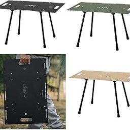 CALANDIS™ Folding Table Sturdy Ultralight Desk Picnic Coffee Table for Yard Garden BBQ Black | Furniture | & Hiking | Outdoor Sports-image-91