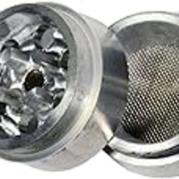50mm Metal Herb Storage Grinder with Crusher & 4 Part (Silver)-image-91
