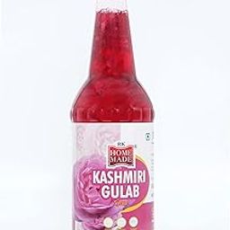 RK HOME MADE NATURAL SYRUP | Real Kashmiri Gulab Syrup Crush Syrup | Gluten Free | 100 % Vegan & Low Fat | Easy To Use |750 - Ml-image-38