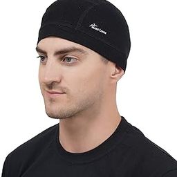 Marc Loire Lightweight Stretchable Motorcycle Sweat Wicking Under Helmet Skull Cap for Men & Women - Protects from Wind, Sun, Dust for biking, Cycling and Outdoor Activities (Black, Pack of 1)-image-33