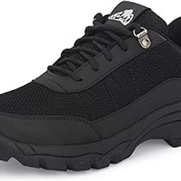 Leo Men’s Black Antiskid Outdoor Shoes for Trekking Hiking Running Shoes for Men-image-44