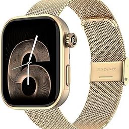 Noise Pro 6 Smart Watch:Intelligent AI, Endless AI Watch Faces, AI Companion, 1.85" AMOLED, EN2 Processor, Nebula UI 2.0, Emergency SOS, Compatible with iOS & Android(Champange Link), Brown-13