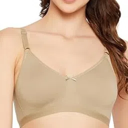 clovia Women Cotton Spandex Solid Non-Padded Full Cup Wire Free T-Shirt Bra-picture-41