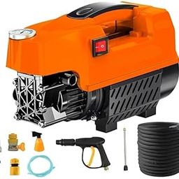 RIMPAL FASHION CAR WASHER High Pressure Washer, 1800 Watts Motor, 120 Bars, 6.5L/Min Flow Rate, 8 Meters Outlet Hose, Portable, Bike & Home Cleaning (WASHER-9)-image-96