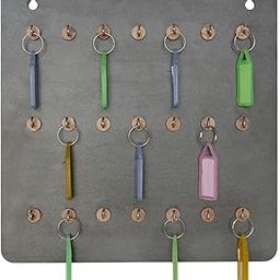 INKART� Square Wooden Key Stand Wall Mounted Holder for Home Decor | Keychain Holder Piece 1 Brown (Black)-14