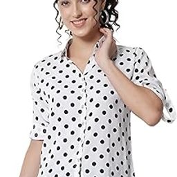 Women Polka Dot Casual Shirt||Polyster Shirt||S to 7XL-image-27