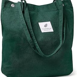 Hand Bags Corduroy Tote Bags For Women Large Capacity Shoulder Bag with Inner Pocket for School Work Shopping Travel Daily Use Grocery Casual-image-10