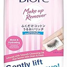 Biore Makeup Remover Cleansing Oil Cotton Facial Sheets Moist & Hydrating-image-37