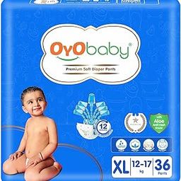 OYO BABY Pant Style Baby Diapers, Pack of 1 - X-Large (XL), 36Count, for Babies 12-17kg, with Aloe Vera Lotion for Rash Protection & Up to 12 Hours Protection-image-20