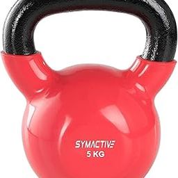 Amazon Brand - Symactive Vinyl Coated Solid Kettlebell for Gym Exercises, 5 kg-17