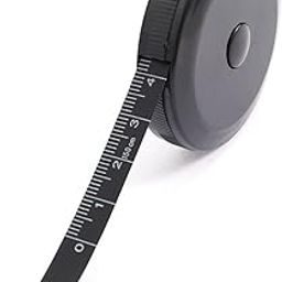 Boxania® Retractable Measuring Tape Soft Fabric Body Tape 60 inches / 150cm (All Black)-29