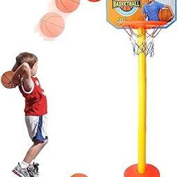 Amisha Gift Gallery Big Basketball Set for Kids with Adjustable Stand, Basketball Hoop for Kids, Sports Toys, Indoor and Outdoor Games for Boys-9