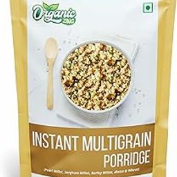 Organic Zing Wholesome and Quick: Instant Multigrain Porridge | Made with Pearl MIllet, Sorghum, Barley Millet, Maize & Wheat | 200g-image-11