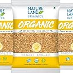 Natureland Organics Wheat Dalia (Porridge) 500 Gm (Pack of 5) - Organic Dalia-image-61
