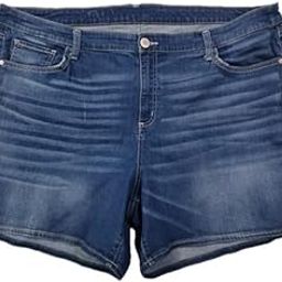 Plus Size Women Regular FIT Stretchable Denim Shorts (Bermuda) - Faded Denim Blue Color - Waist Size (XL) 34 to (10XL) 52 inch-picture-40