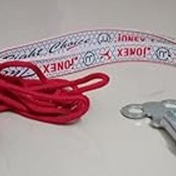 Skating Accessories Set with Key, Lace and Belt, Red and White-image-54