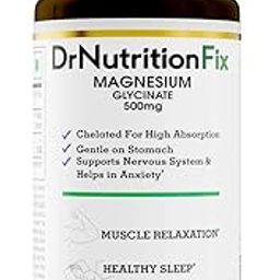 Magnesium Glycinate 500mg High Absorption for Sleep, Cramps, & Nerves Health - 60 Vegetable Capsules-image-17