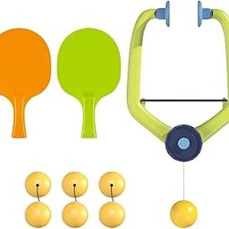 Hanging Table Tennis Self Training Indoor Gaming 2 Racket & 6 Practice Ball Portable - Double Sparring Hanging Toys Parent Child Interaction Indoor Toys-picture-24