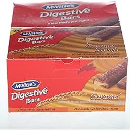 Mcvit.ties Digestives Bars Caramel Bars 24x30g Box - Non hydrogenated fat, contains wholewheat flour-image-82
