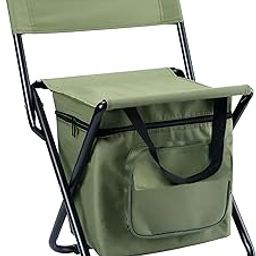 Amazon Brand - Umi Indoor & Outdoor Camping Hiking Chair with Bag| Foldable Chair for Picnic, Fishing Beach & Travelling| Portable & Folding Chair for Living Room & Gardening, Set of 1, (Green)-13