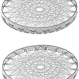 Dynore Stainless Steel Mini Tandoor/Grill Jali/LPG Gas Saver Jali For Kitchen -Set of 2 Pcs-image-61