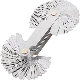 ChgImposs Metric & Imperial & US Screw Gauge SAE Whitworth 55 Degree & Metrisch 60 Degree Thread Pitch Gauge for Industrial Measurement-image-1
