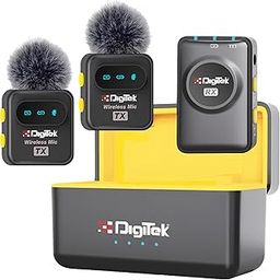 Digitek® DWM-118 Wireless Microphone, 50m Range, Noise Reduction, 7Hr Battery, Plug & Play, C-to-C & C-to-LTC Converter, iOS/Android/DSLR Compatible - for Vlogging/Interview/Video Shooting-17