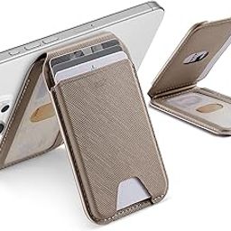 ESR Upgraded for Aura MagSafe Wallet, 5 Card-Holder with Adjustable Stand, RFID Blocking, Magnetic Wallet for iPhone, Slim for iPhone 16/15/14/13/12 Series, Not for Mini, Vegan Leather,Taupe-image-99