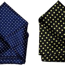 Men’s Satin Pocket Square Set – Brown & White Stripes, Navy Blue & Red Stripes – Formal & Handkerchief-image-62