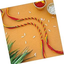 Mauli Cotton Thread Kalawa Pooja Dhaga Bracelet For (Men & Women) Raksha Sutra Decorative Handmade Moli Mahakal Dhaaga Hand Band (Set of 2) 2025-035-image-25