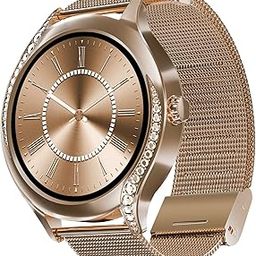boAt Enigma Gem Women's Luxury Smart Watch w/ 1.19” (3.02cm) AMOLED Display, Emergency SOS Live Location Sharing, Watch Face Studio, QR Tray, BT Calling, 700+ Active Mode, HR & SpO2 (Rose Gold)-19